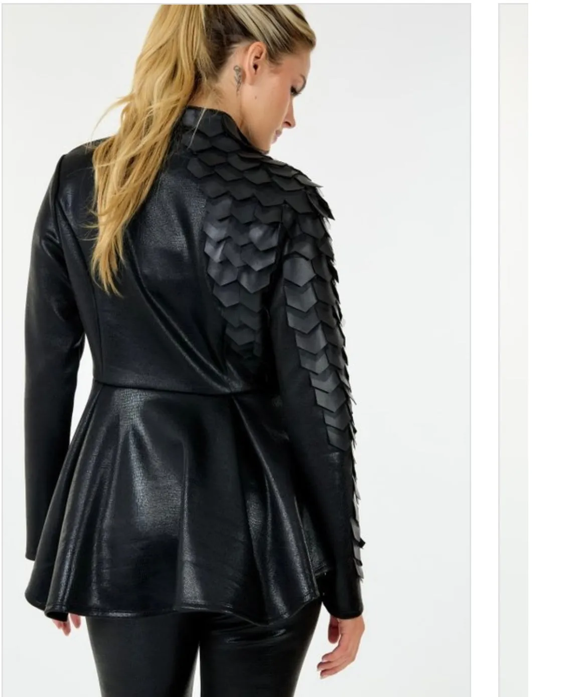 Always 2 sides faux leather jacket