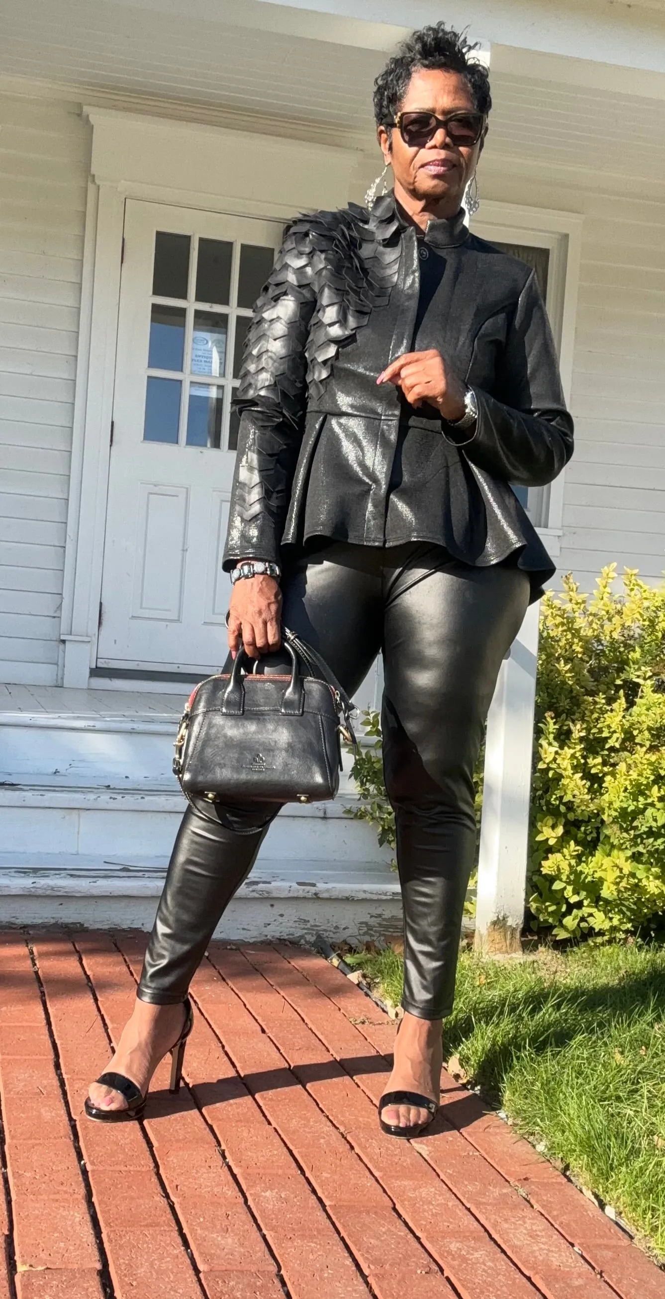 Always 2 sides faux leather jacket