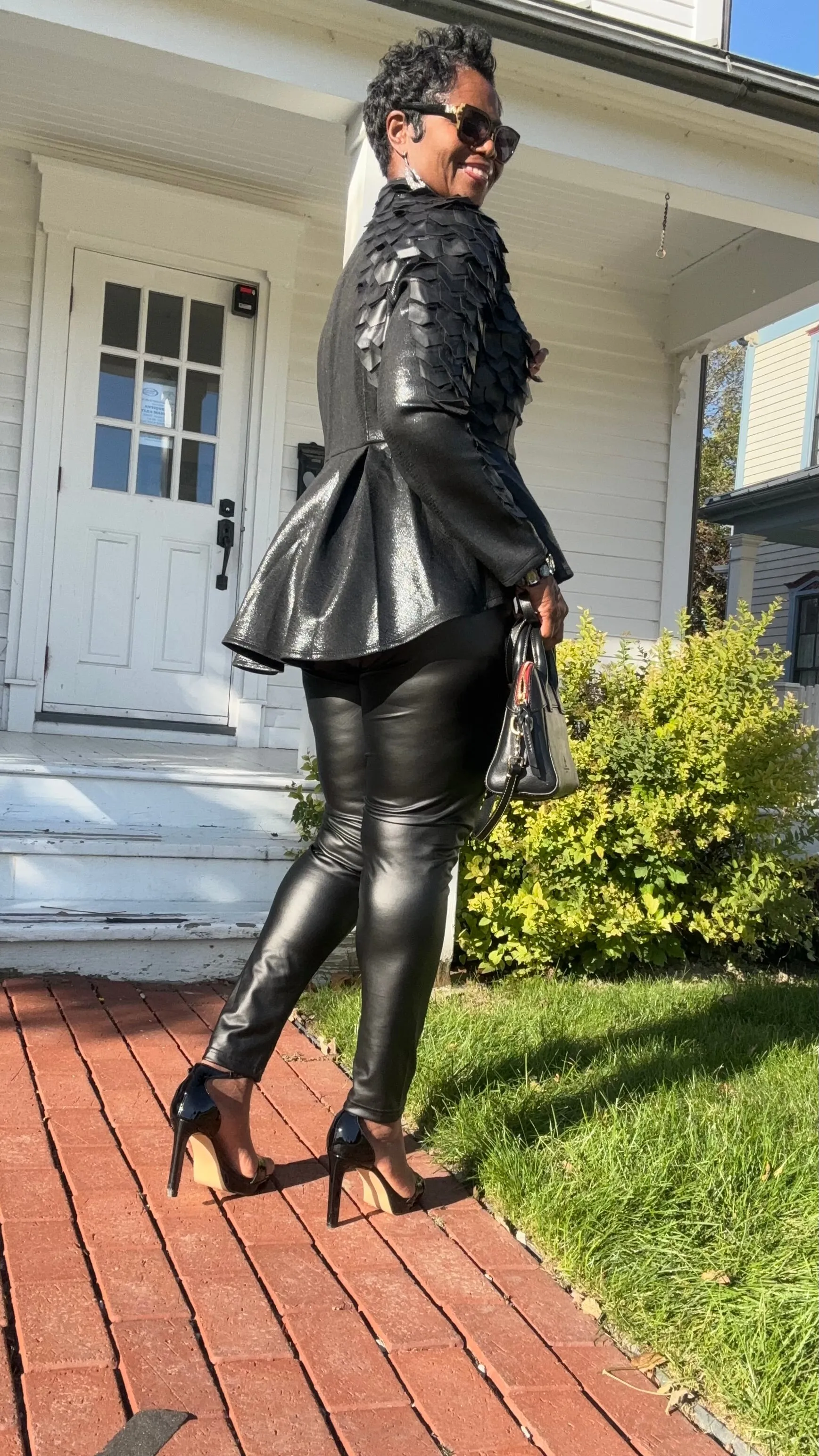 Always 2 sides faux leather jacket