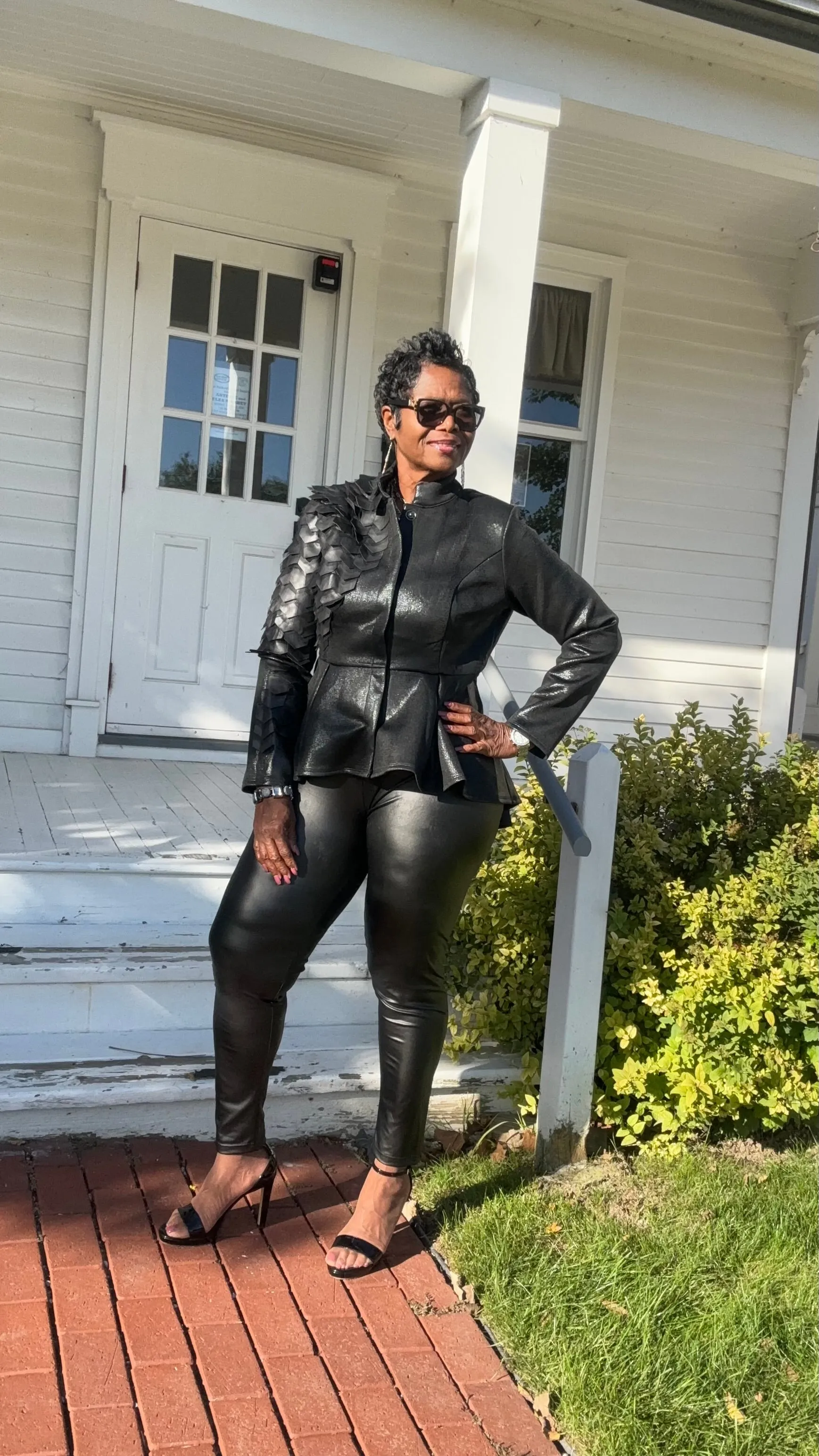 Always 2 sides faux leather jacket