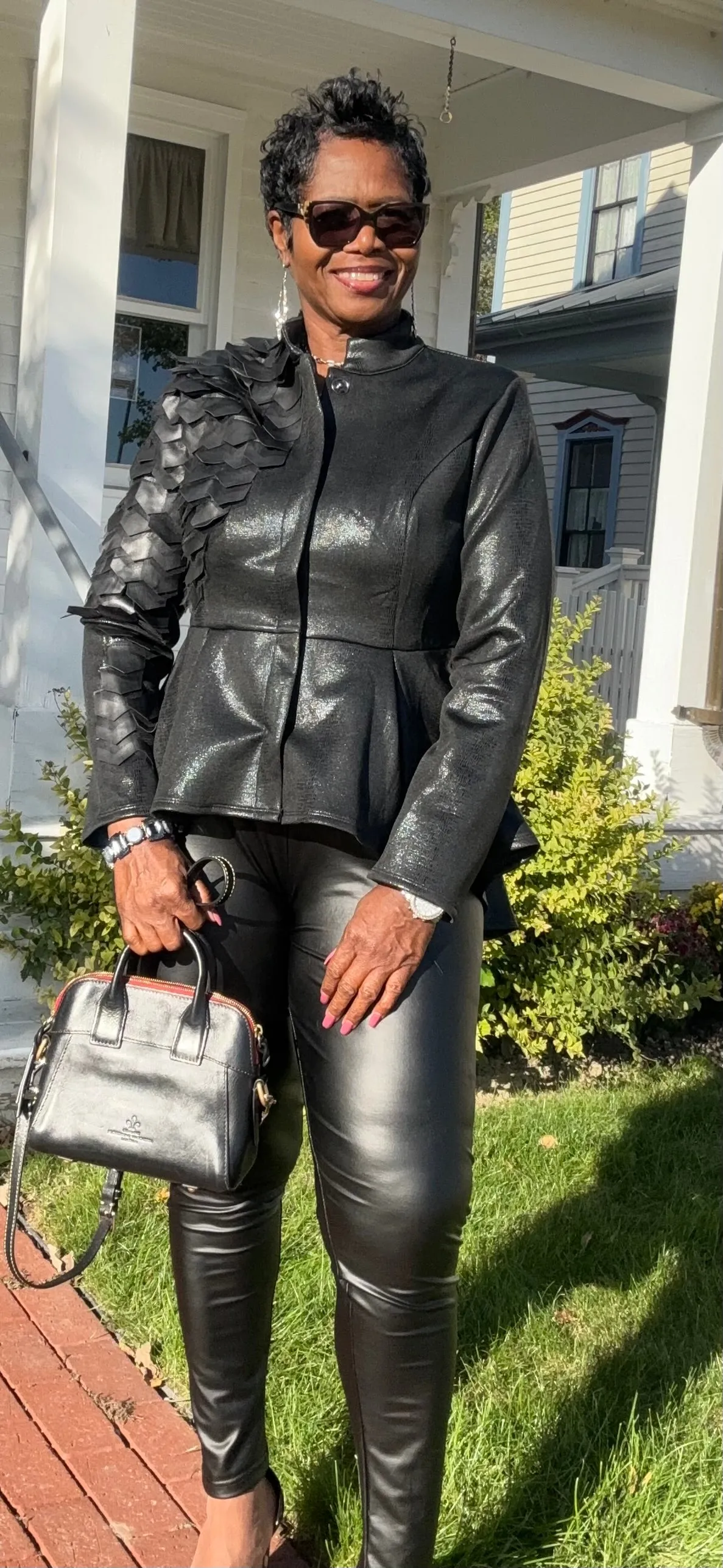 Always 2 sides faux leather jacket