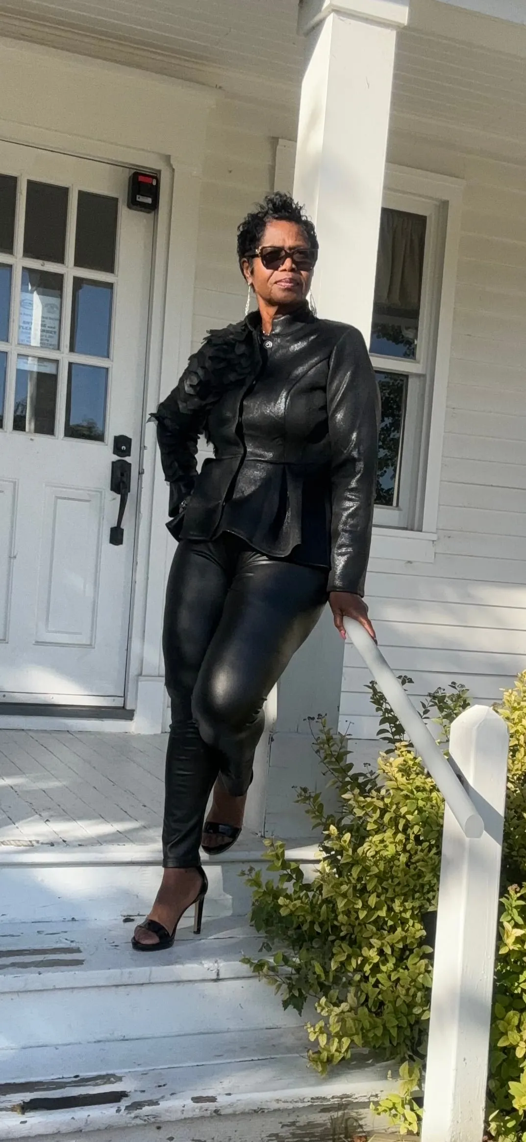 Always 2 sides faux leather jacket