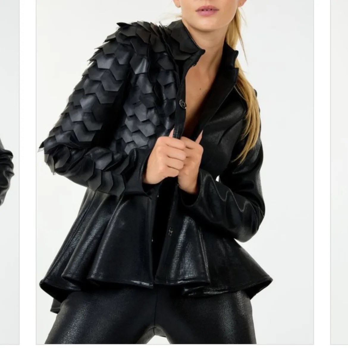Always 2 sides faux leather jacket