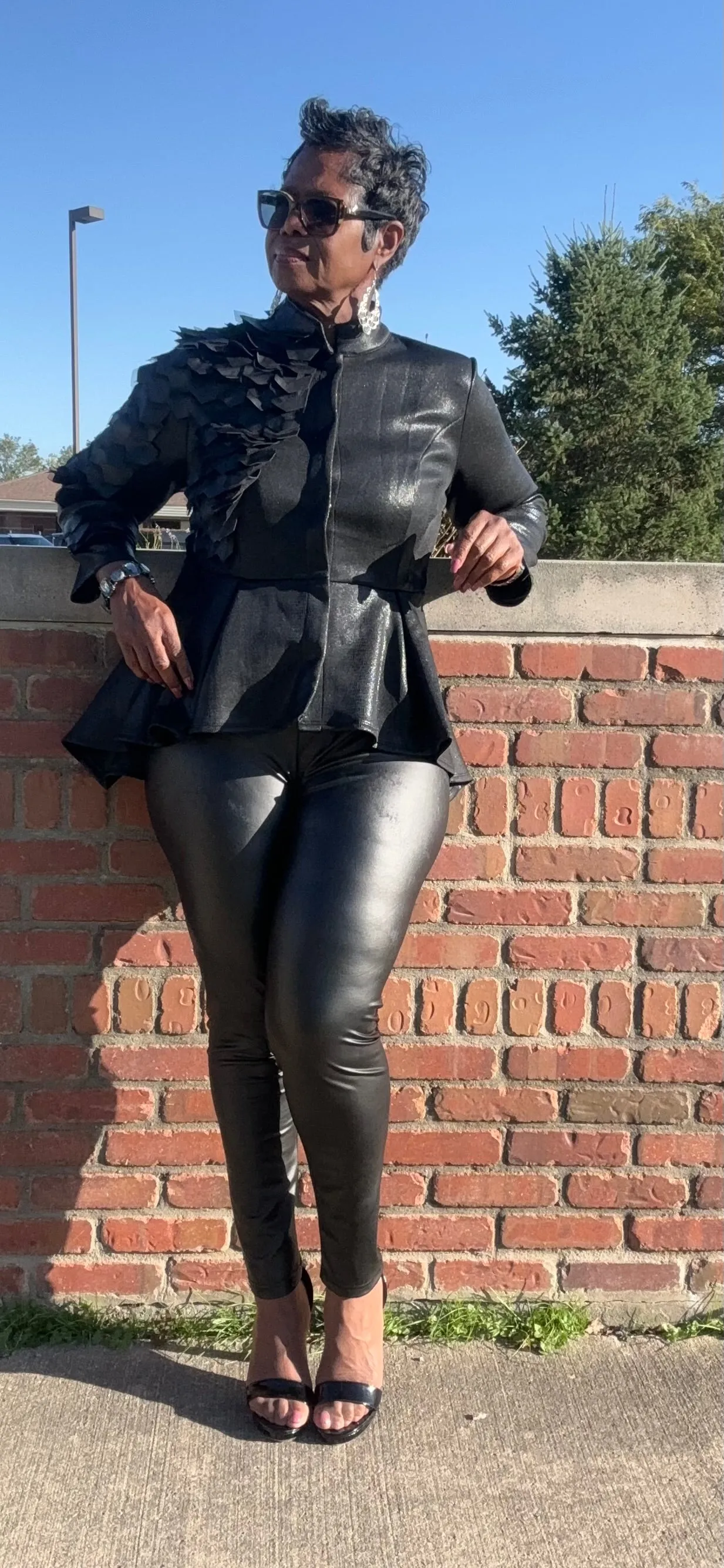 Always 2 sides faux leather jacket