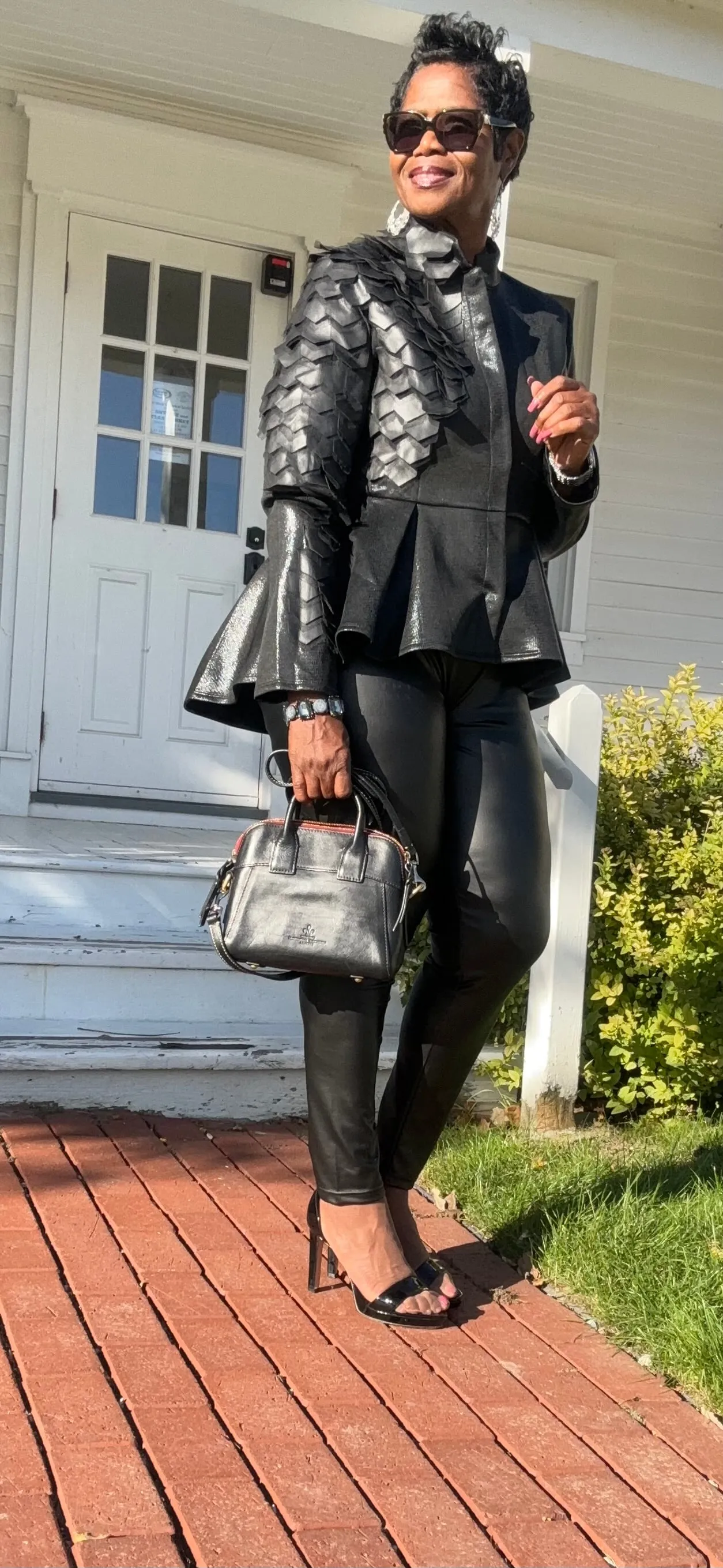 Always 2 sides faux leather jacket