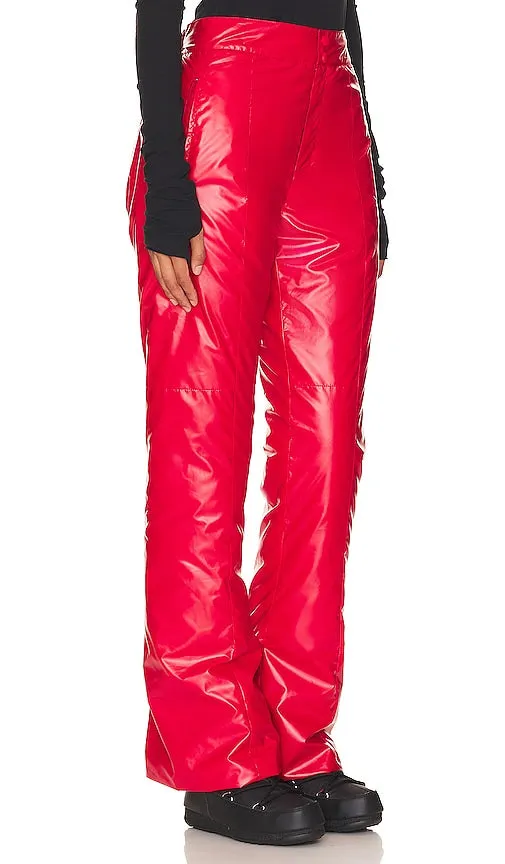 Apparis Jo Vinyl Pants in Red