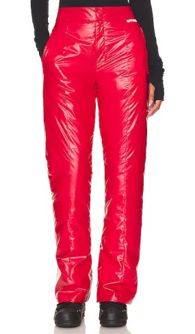 Apparis Jo Vinyl Pants in Red