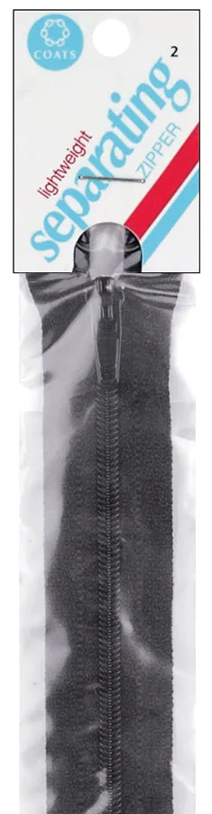 Black -Coats Coil Zip 16"