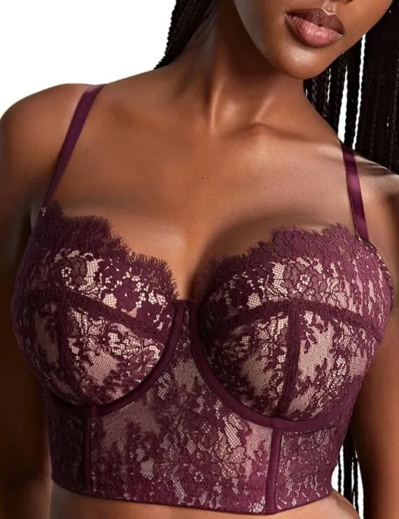 Carmen Bustier Corset - Mulberry