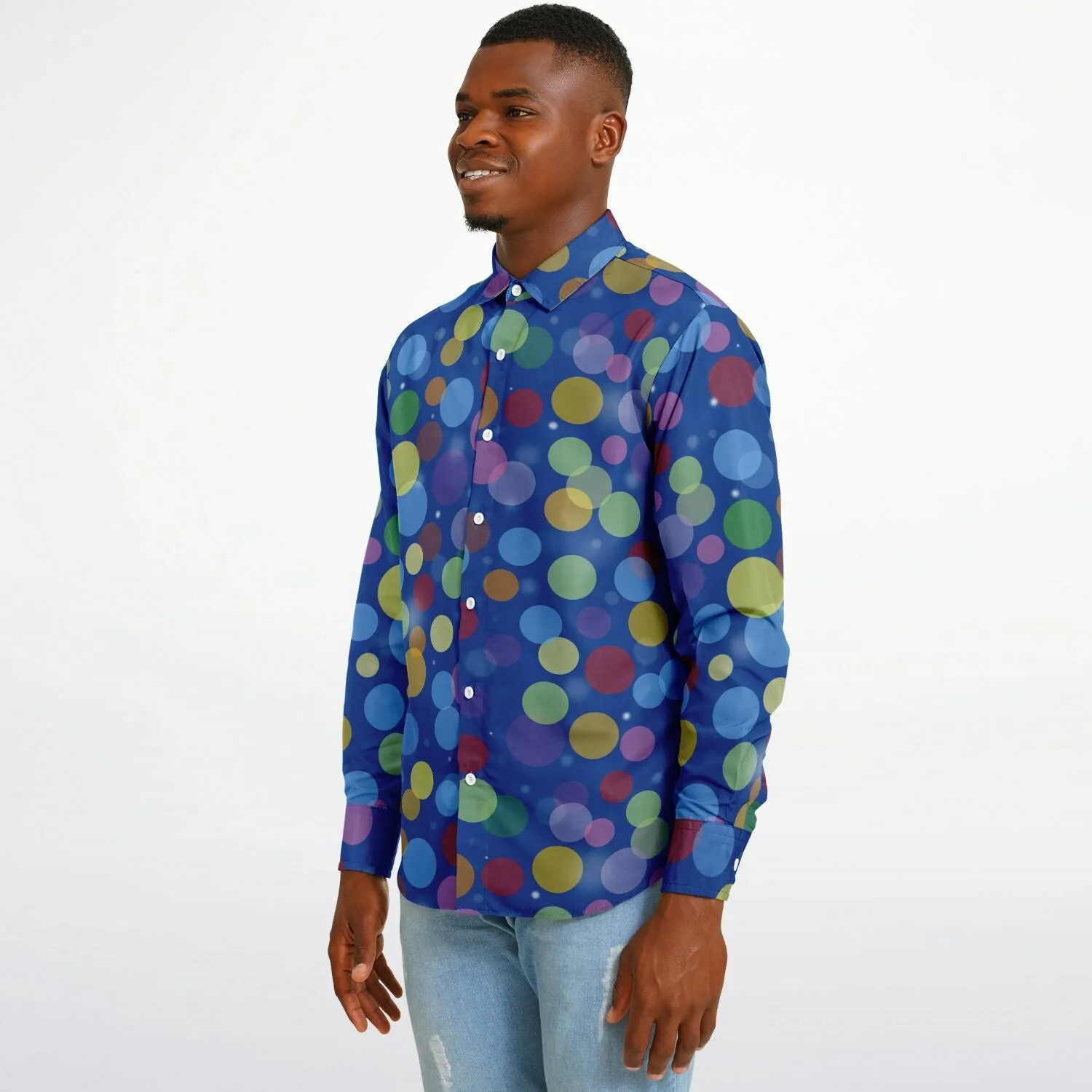 Core Memory Orbs Long Sleeve Button Down Shirt
