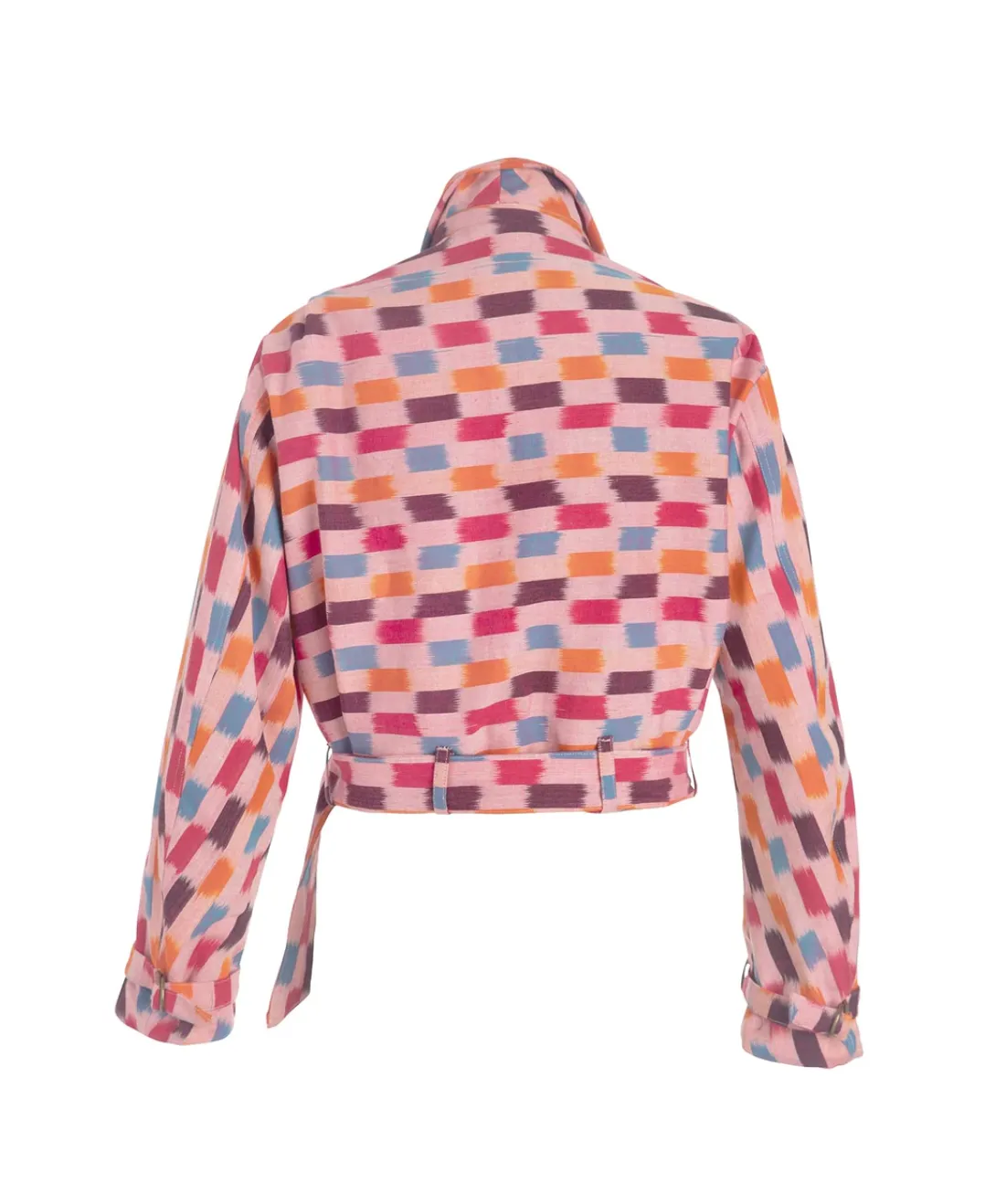 Domino Ikat Jacket, Pink