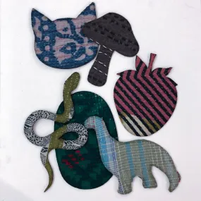 Iron-on Kantha Patches - Medium