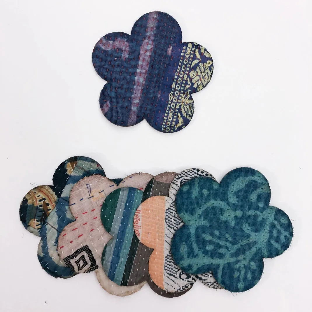 Iron-on Kantha Patches - Medium
