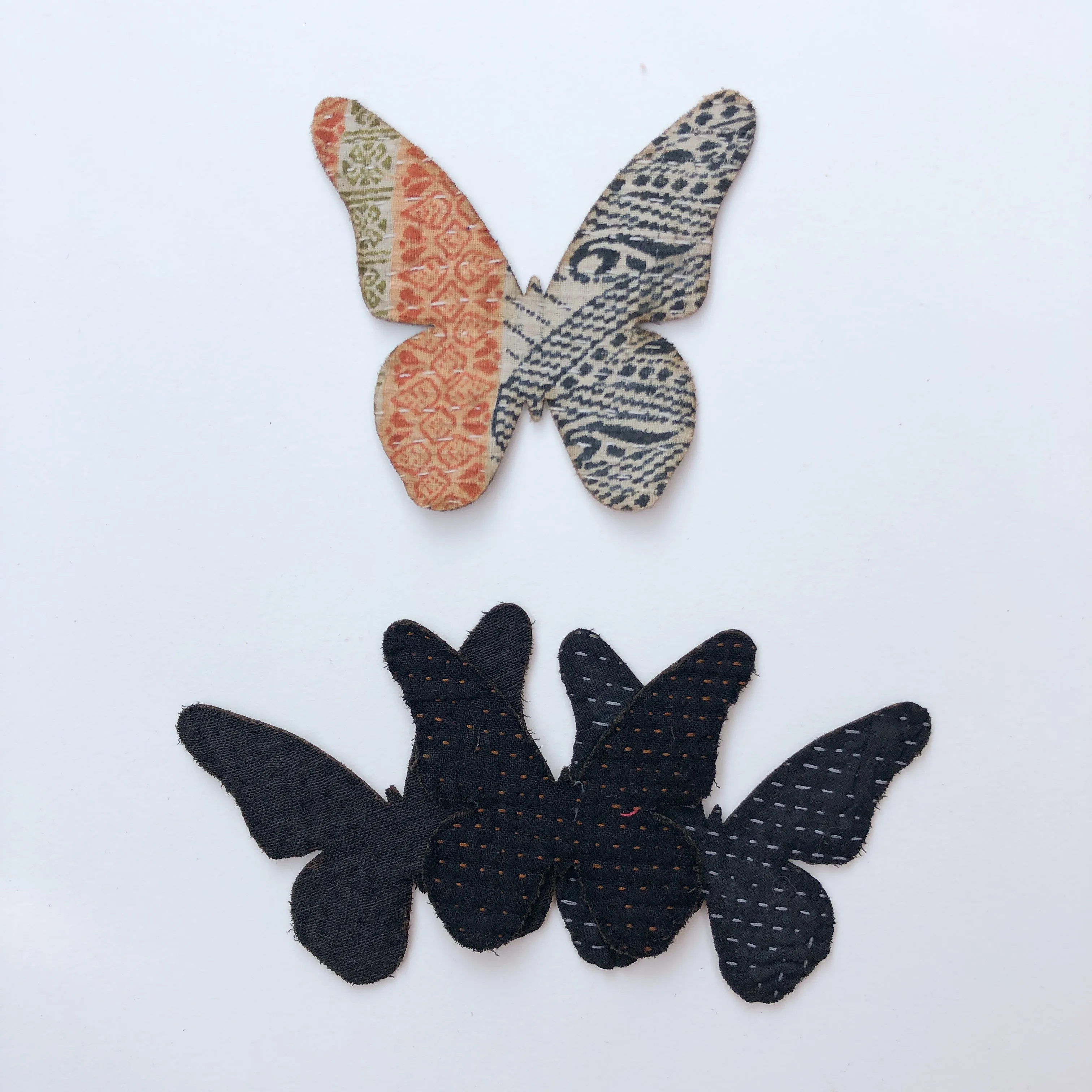 Iron-on Kantha Patches - Medium