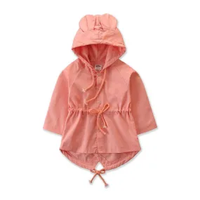 Lightweight Bunny Ears Hood Jacket & Trench Coats (Toddler/Child)