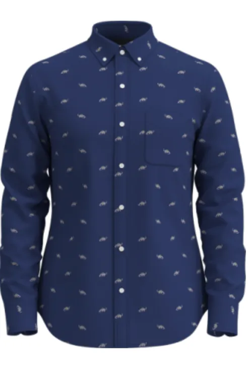 Modern Brontosaurus LS Button Down