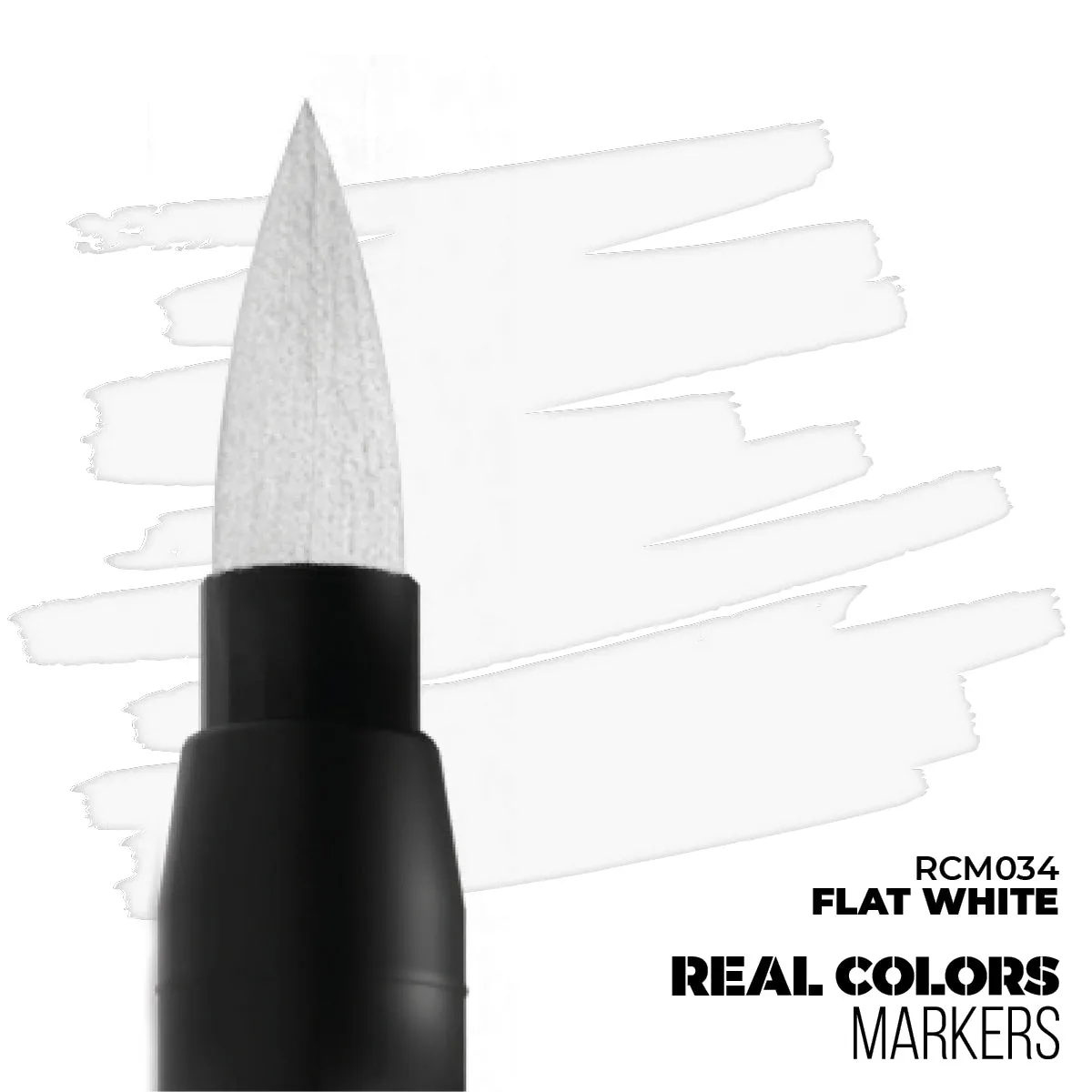 RCM034 Real Colors Markers - Flat White
