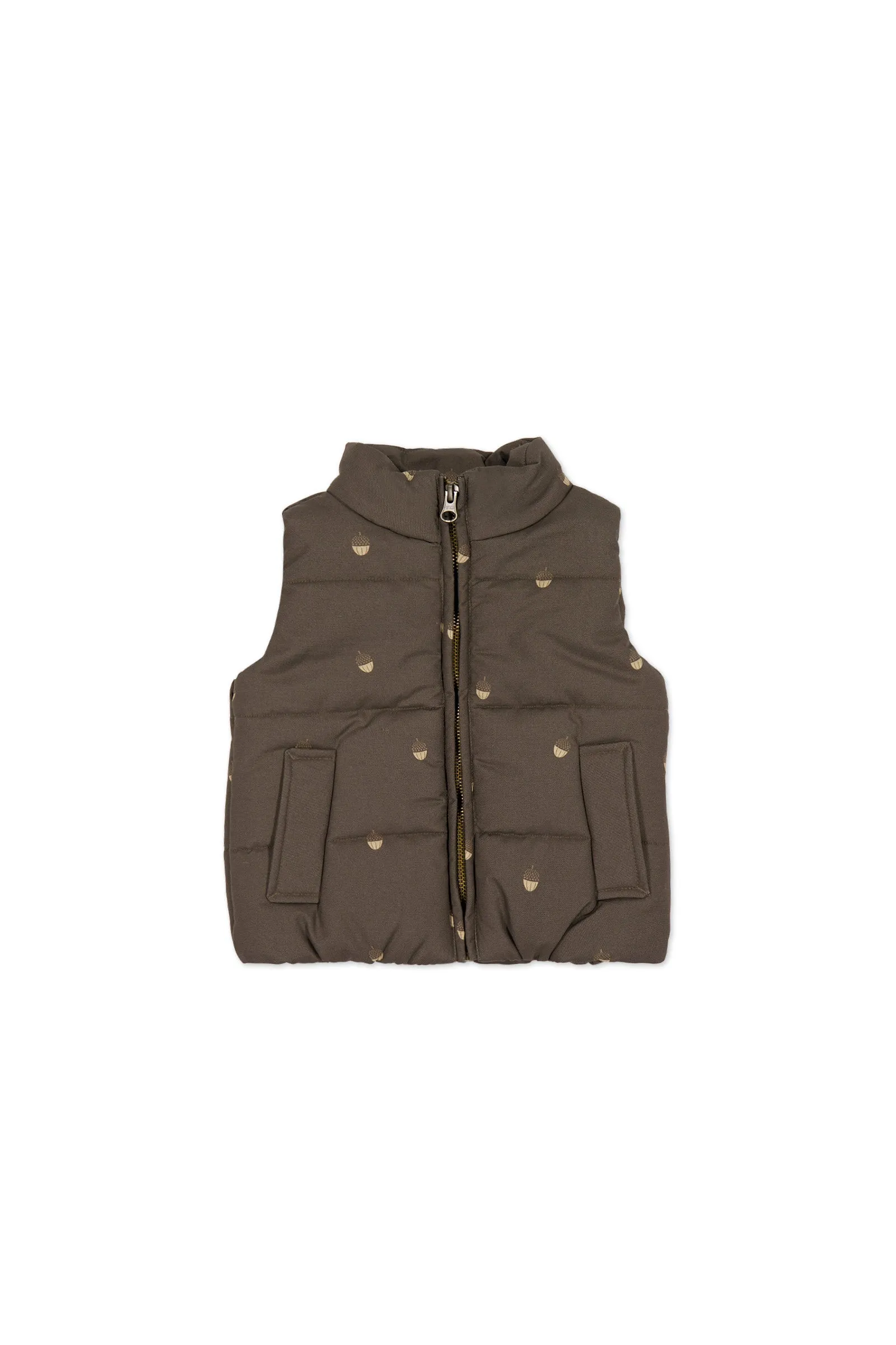 Rudi Puffer Vest - Acorn Wolf