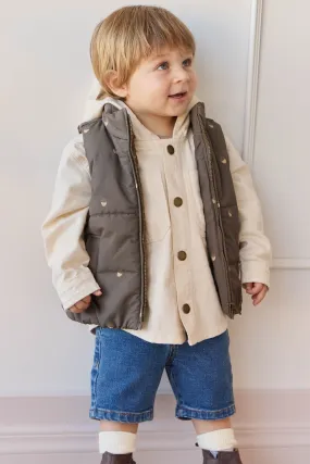 Rudi Puffer Vest - Acorn Wolf