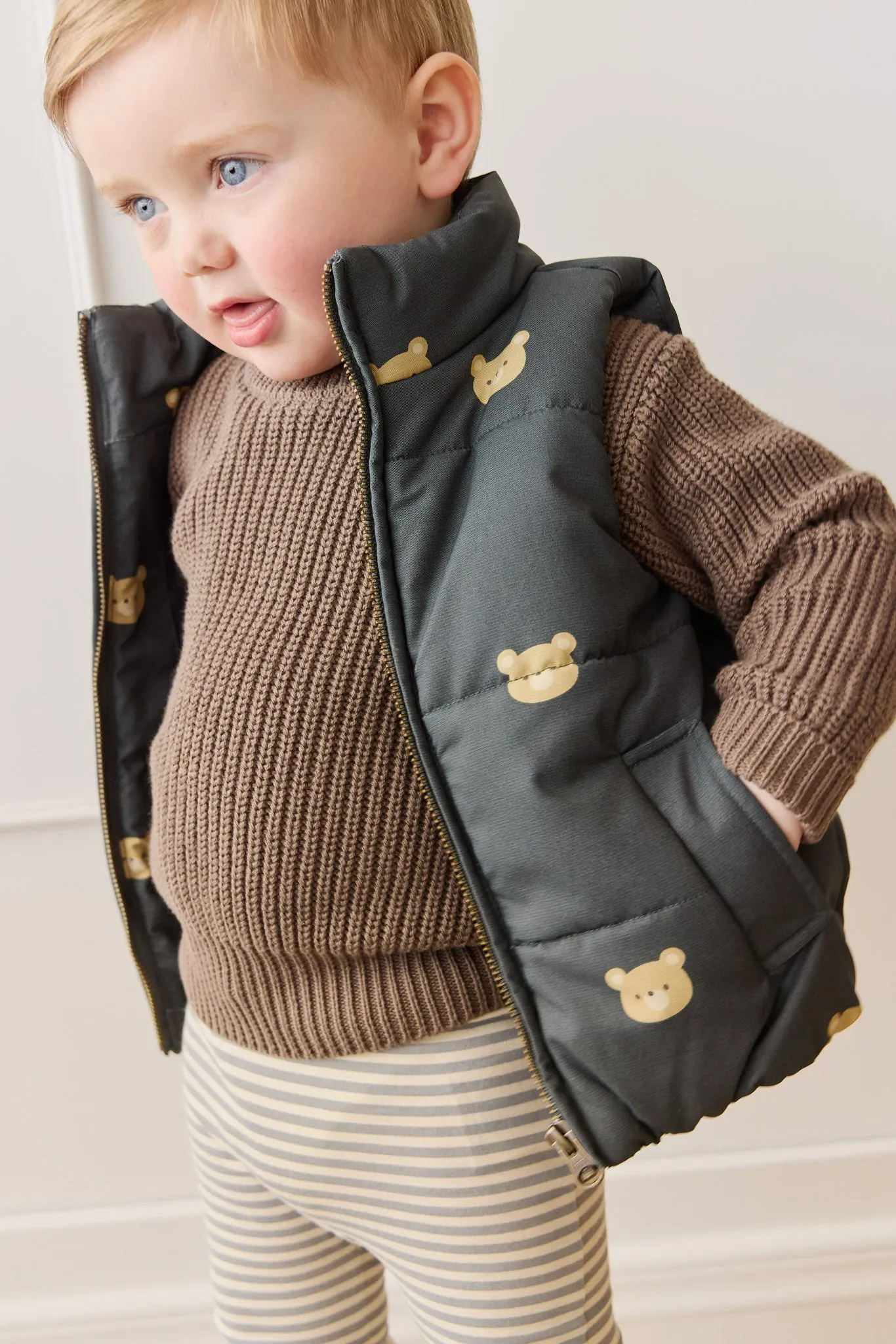 Rudi Puffer Vest - Bobbie Bears Shadow