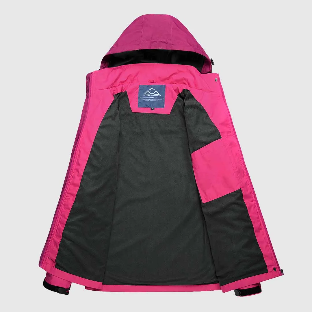 Women's Rain Windbreaker Jacket With Hood