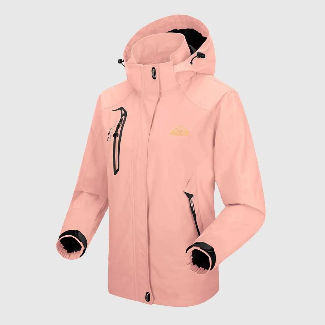 Women's Rain Windbreaker Jacket With Hood