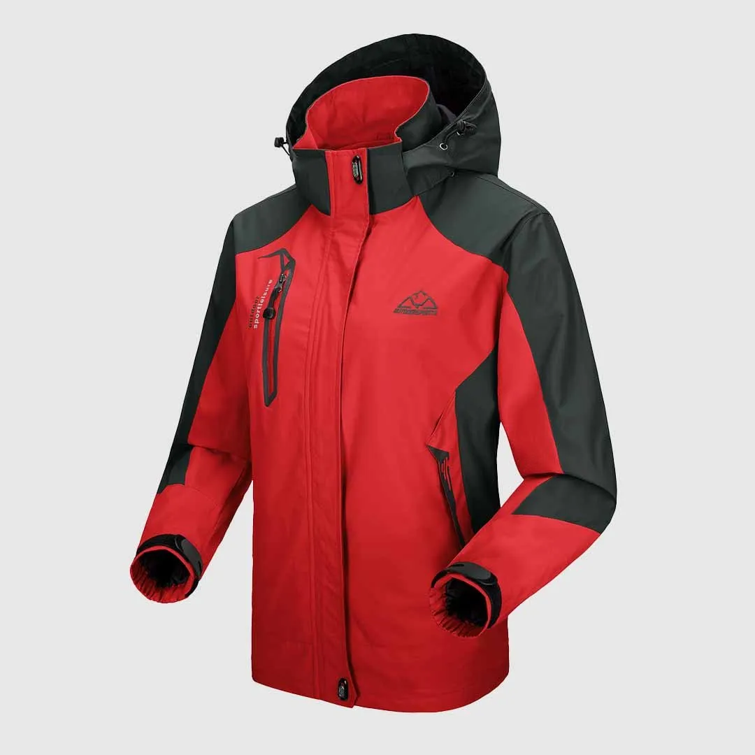 Women's Rain Windbreaker Jacket With Hood