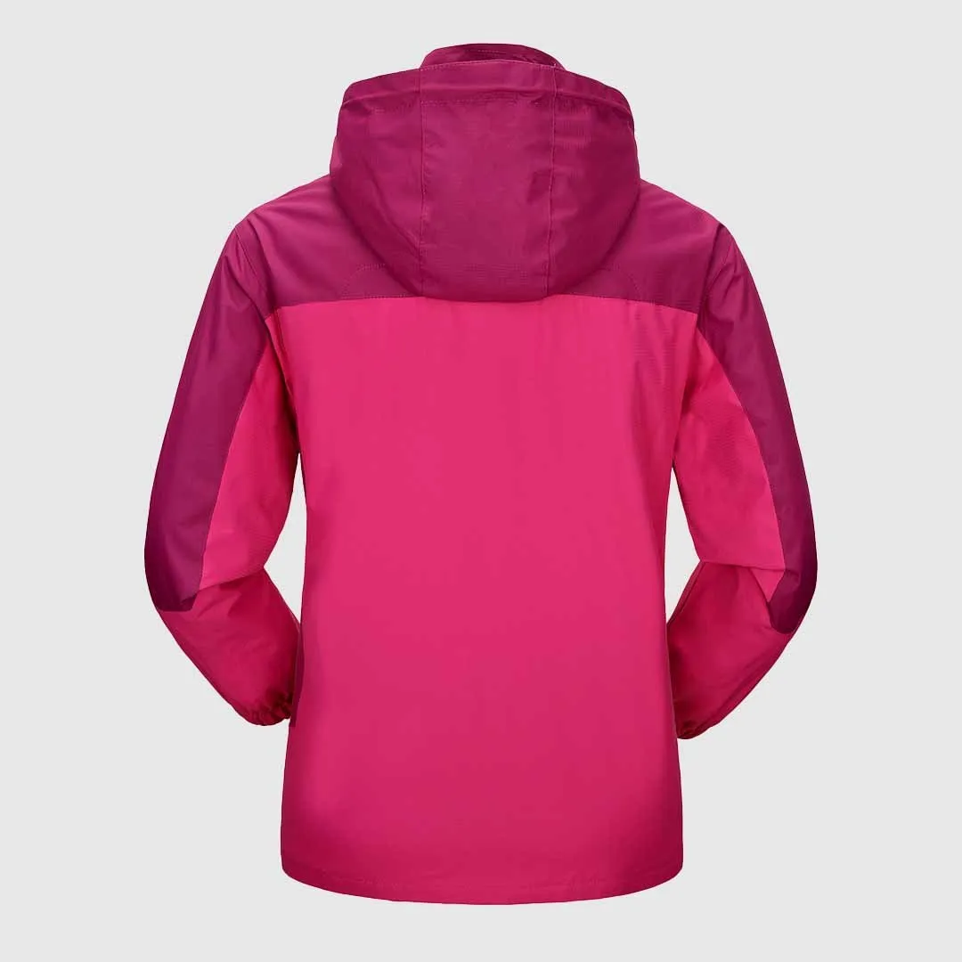 Women's Rain Windbreaker Jacket With Hood