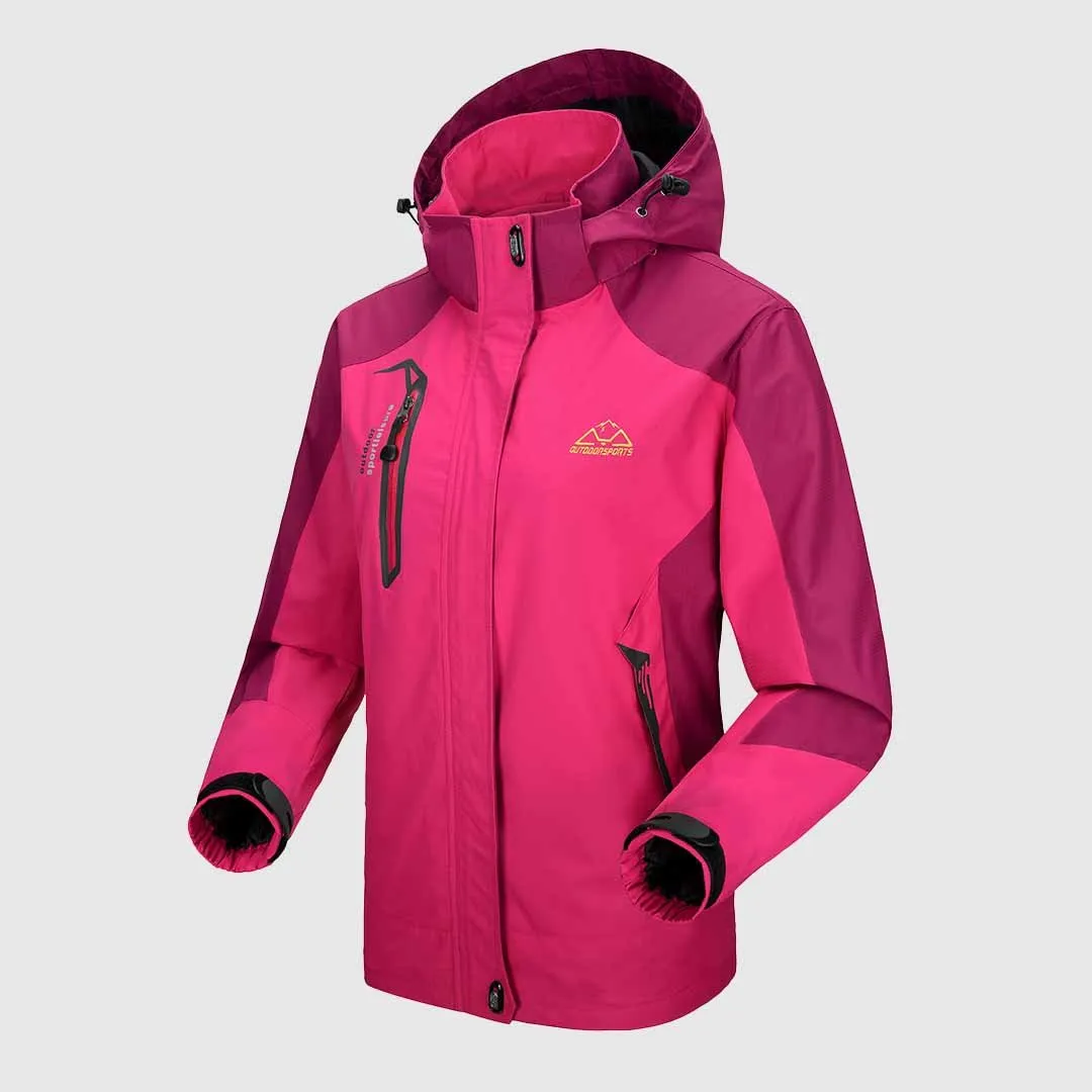 Women's Rain Windbreaker Jacket With Hood