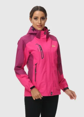 Women's Rain Windbreaker Jacket With Hood