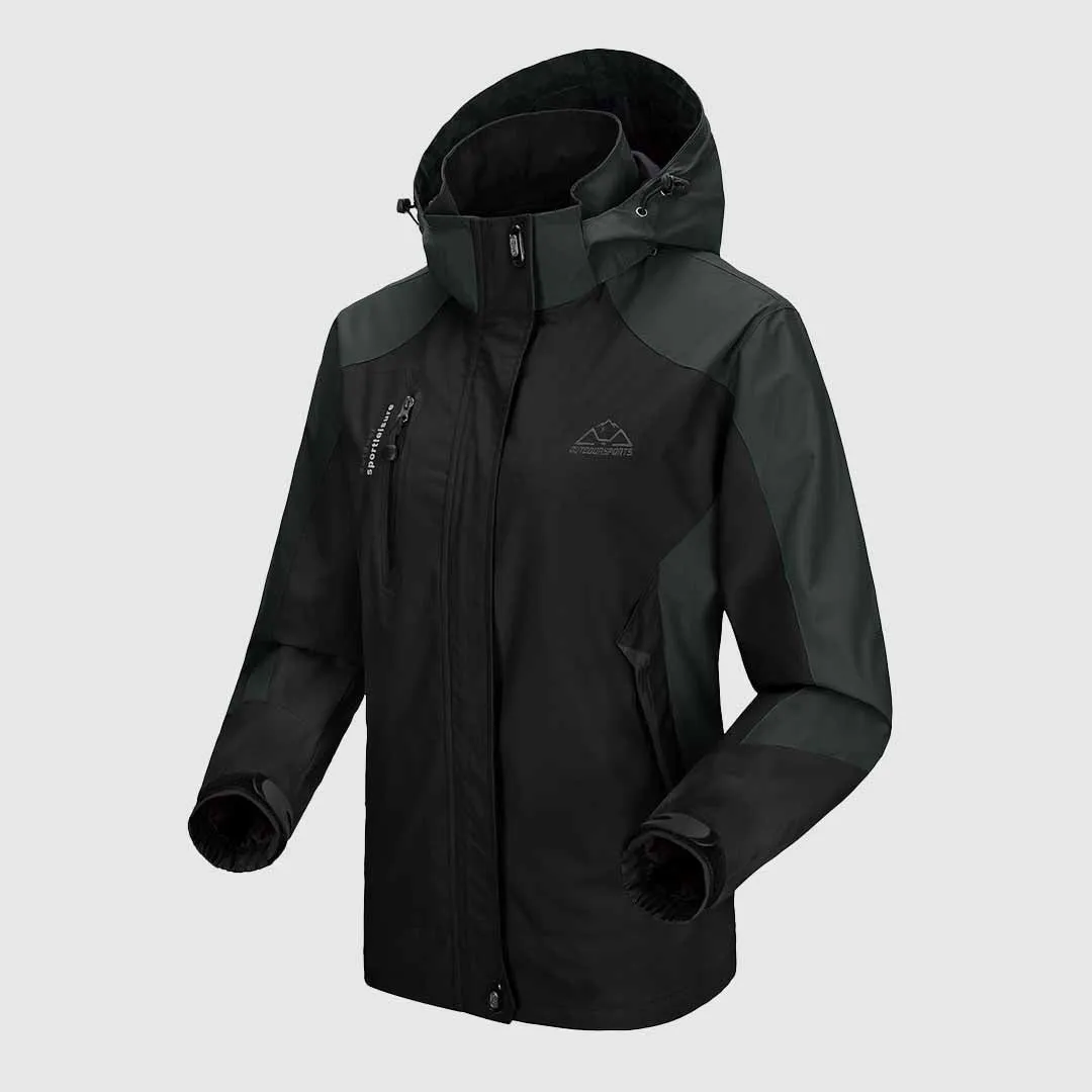 Women's Rain Windbreaker Jacket With Hood