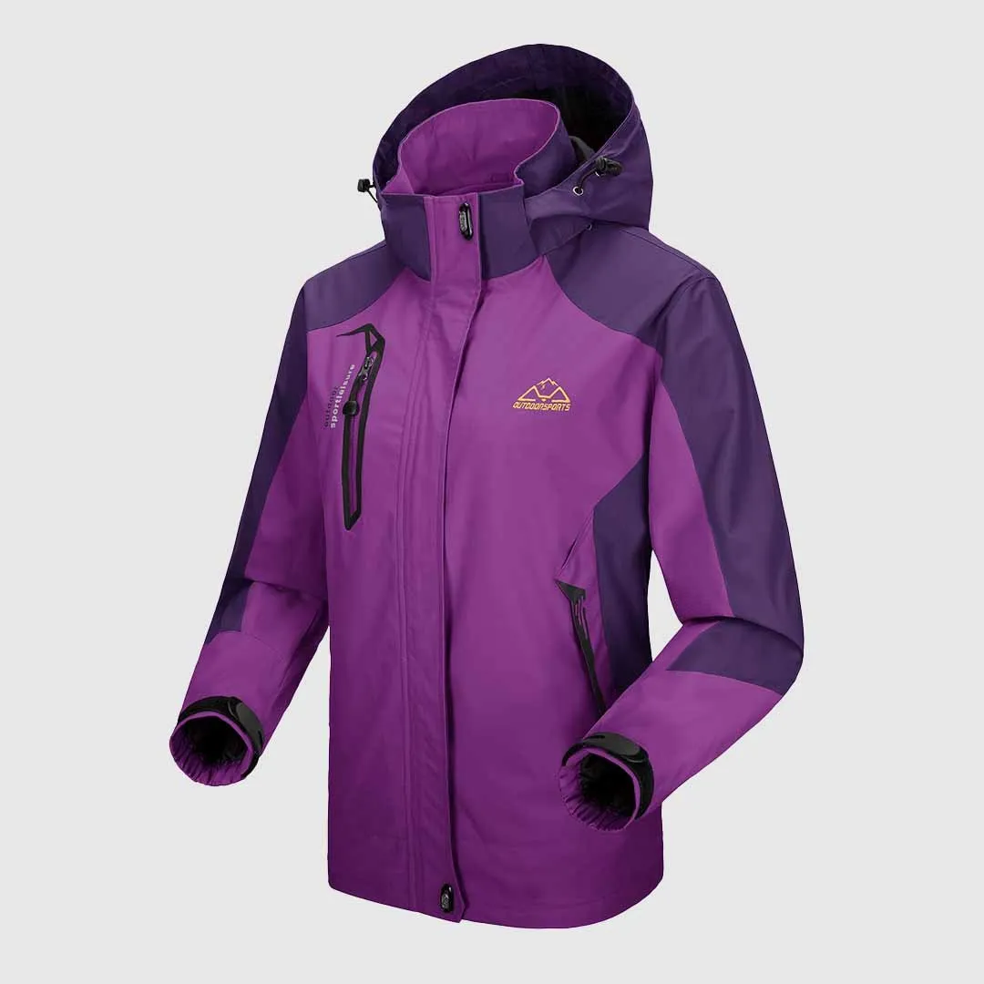 Women's Rain Windbreaker Jacket With Hood