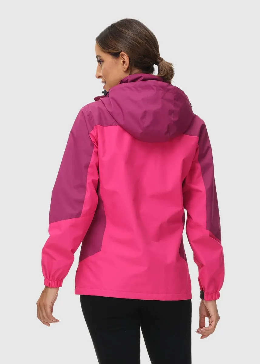 Women's Rain Windbreaker Jacket With Hood