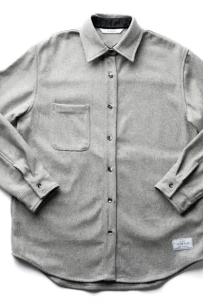 Women's Relaxed Modern Melton | Light Grey