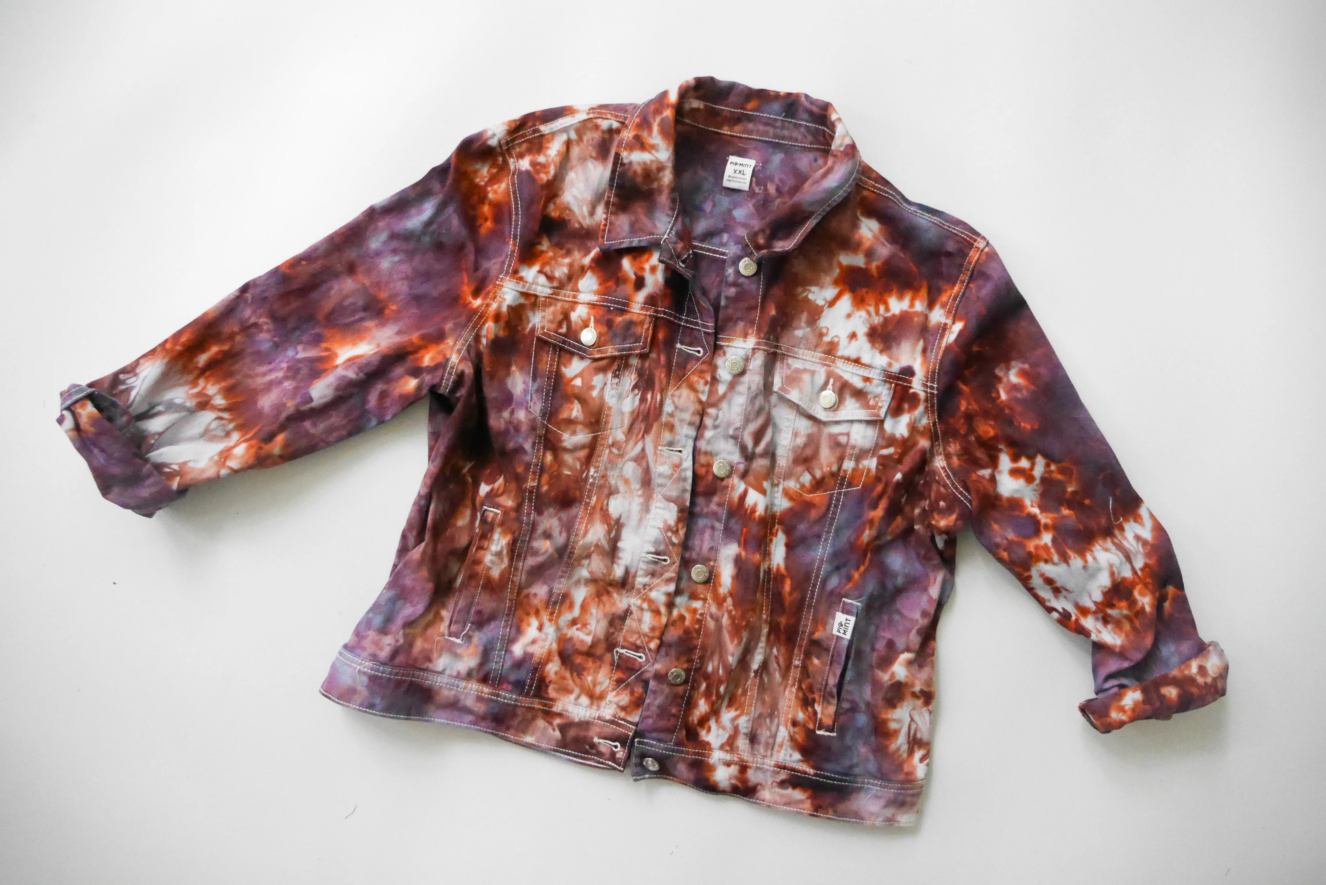Women's Tie-Dye Classic Denim Jacket