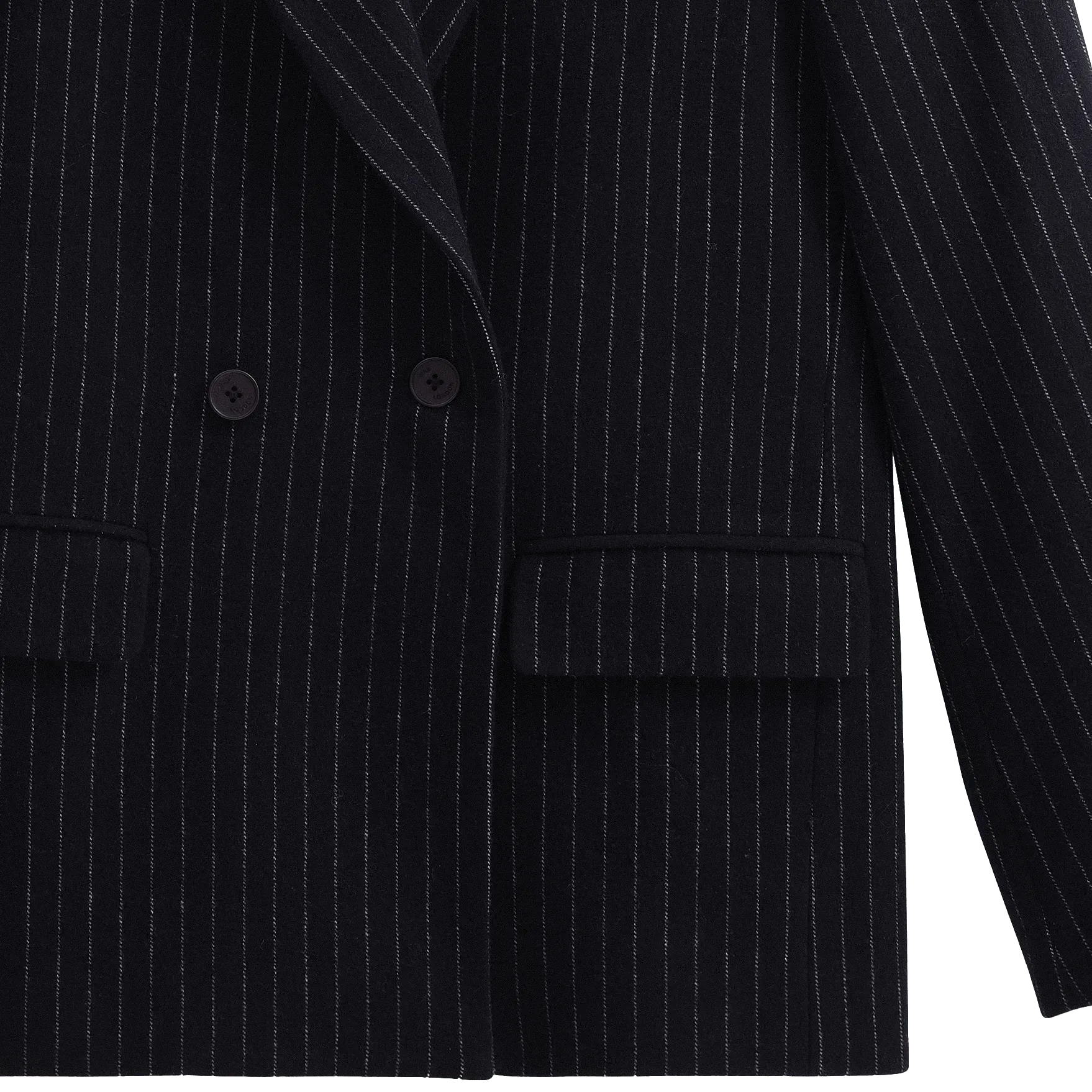 Wool Gekko Blazer - Navy Pinstripe