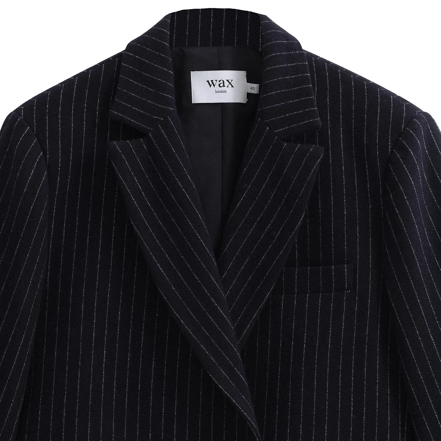 Wool Gekko Blazer - Navy Pinstripe